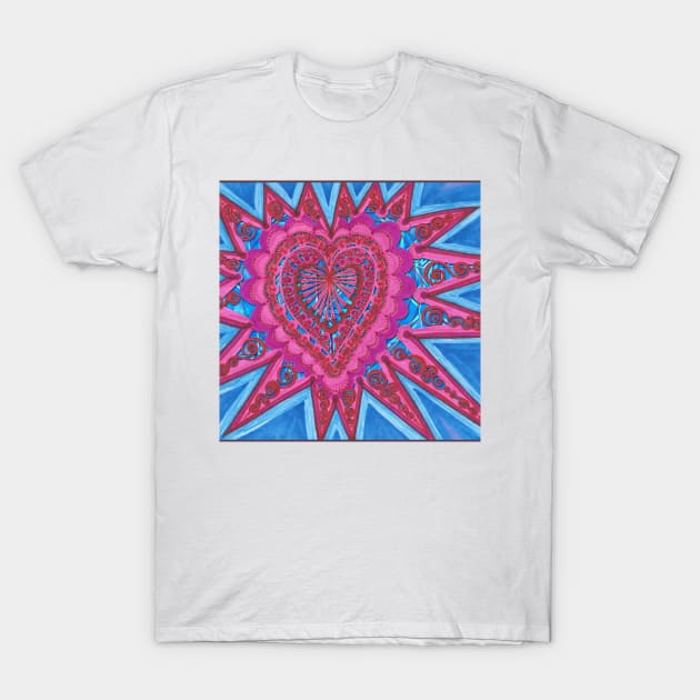 Heartburst Caged T-Shirt by JoonMoon